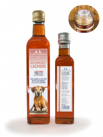 Lachsöl mit Ausgießer