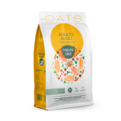 Für Erwachsene u. Normalgewichtige Katzen mit HUHN