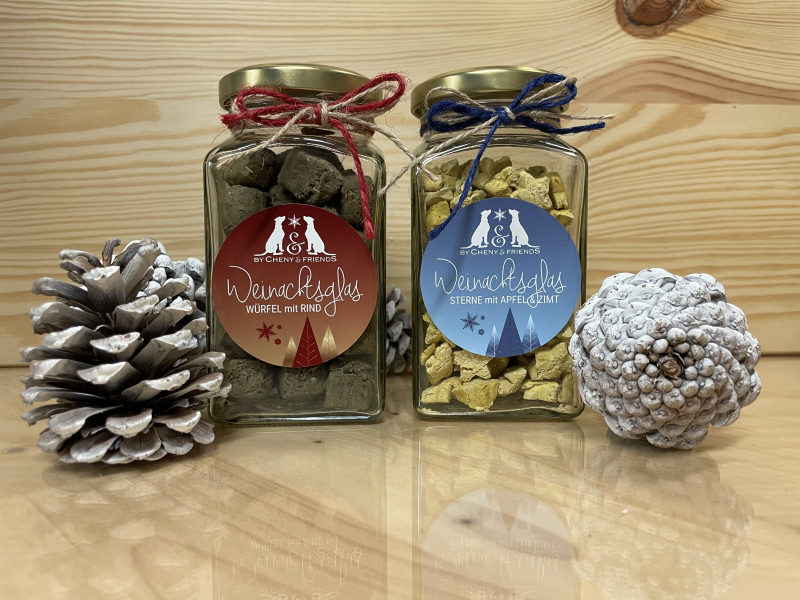 Weihnachtsglas Sterne mit Apfel & Zimt Weihnachtsglas Sterne mit Apfel & Zimt